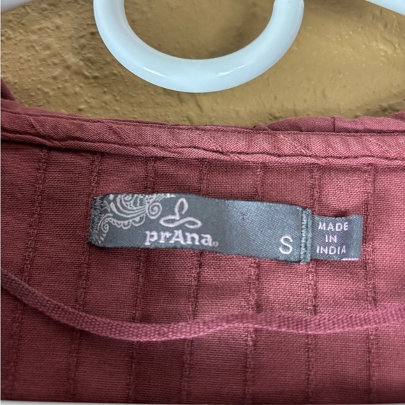 PrAna Farin Pullover Vino Burnt Red Long Sleeve Hooded - Picture 5 of 5